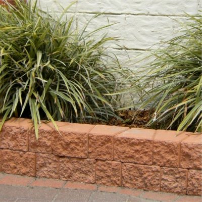 Lends itself easily to the creation of small garden retainer walls