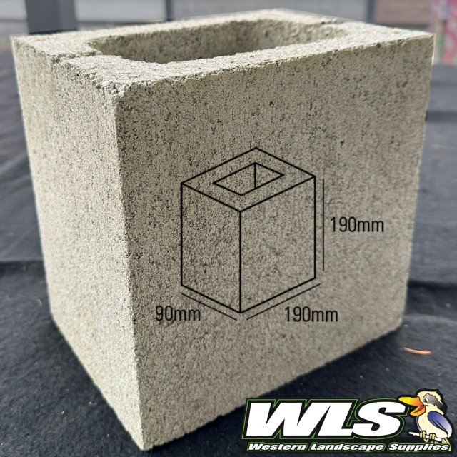 10.03 Half Grey Block 190 x 190 x 90