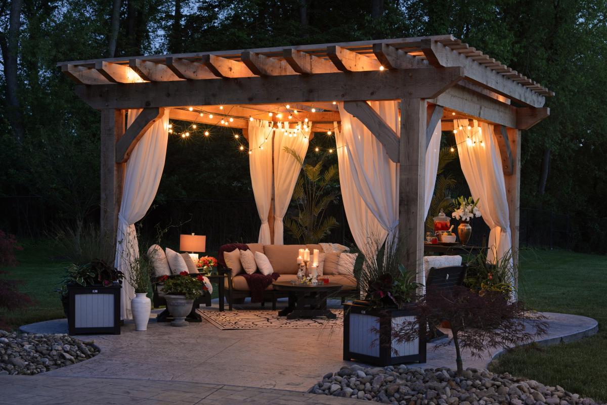 Spring Garden Ideas - Curtains and Night Lights